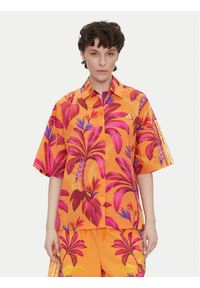 Adidas - adidas Koszula FARM Premium JD6281 Pomarańczowy Loose Fit. Kolor: pomarańczowy. Materiał: syntetyk