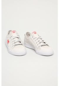 adidas Originals - Tenisówki NIZZA TREFOIL. Nosek buta: okrągły. Zapięcie: sznurówki. Kolor: biały. Materiał: guma #4