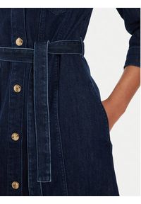 TOMMY HILFIGER - Tommy Hilfiger Sukienka jeansowa WW0WW42017 Granatowy Regular Fit. Kolor: niebieski. Materiał: bawełna #4