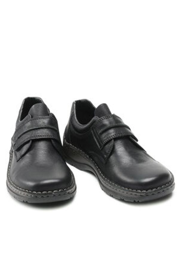 Rieker Półbuty 05358-01 Czarny. Kolor: czarny. Materiał: skóra