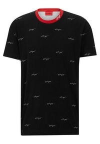 Hugo Koszulka piżamowa 50490231 Czarny Relaxed Fit. Kolor: czarny. Materiał: bawełna #3