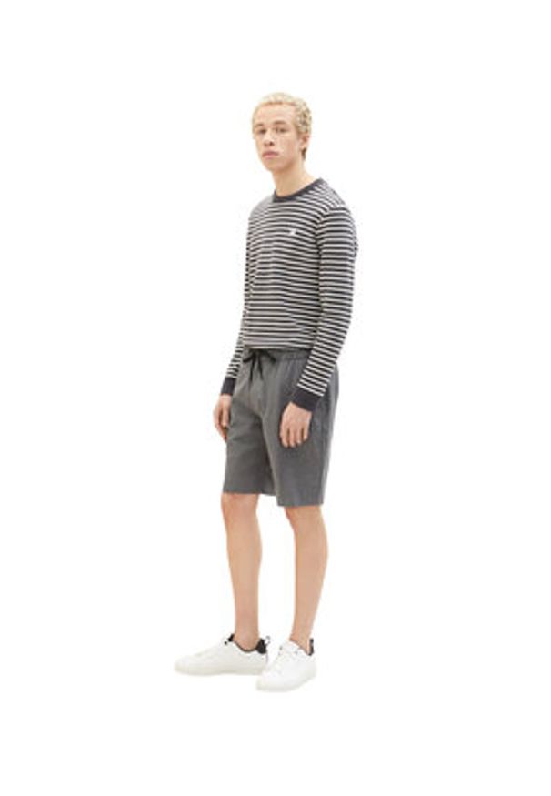 Tom Tailor Denim Szorty materiałowe 1034978 Szary. Kolor: szary. Materiał: bawełna