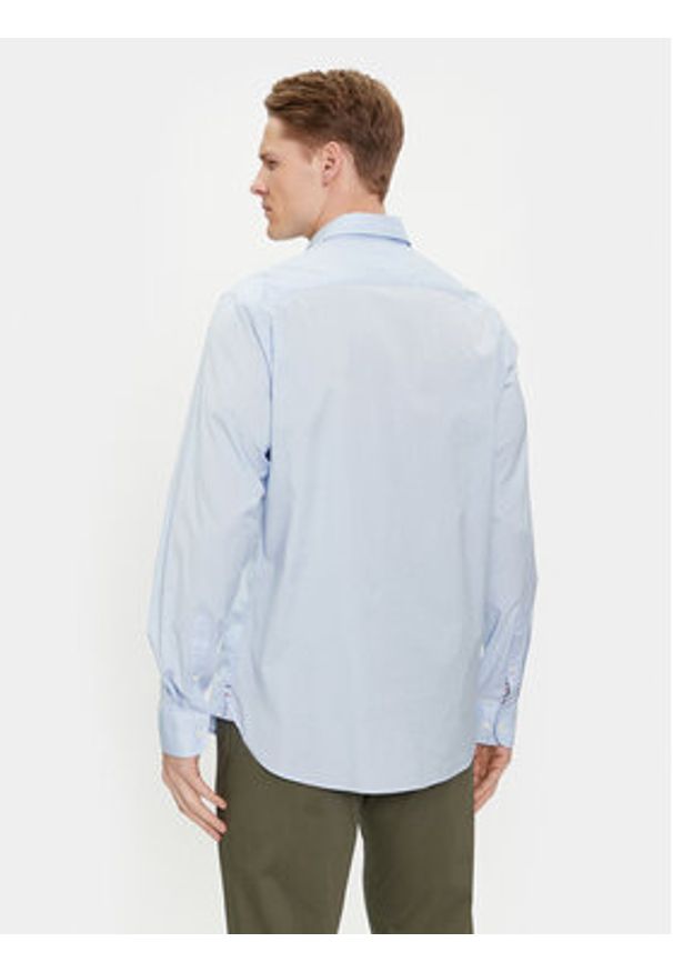 TOMMY HILFIGER - Tommy Hilfiger Koszula MW0MW30934 Błękitny Regular Fit. Kolor: niebieski. Materiał: bawełna