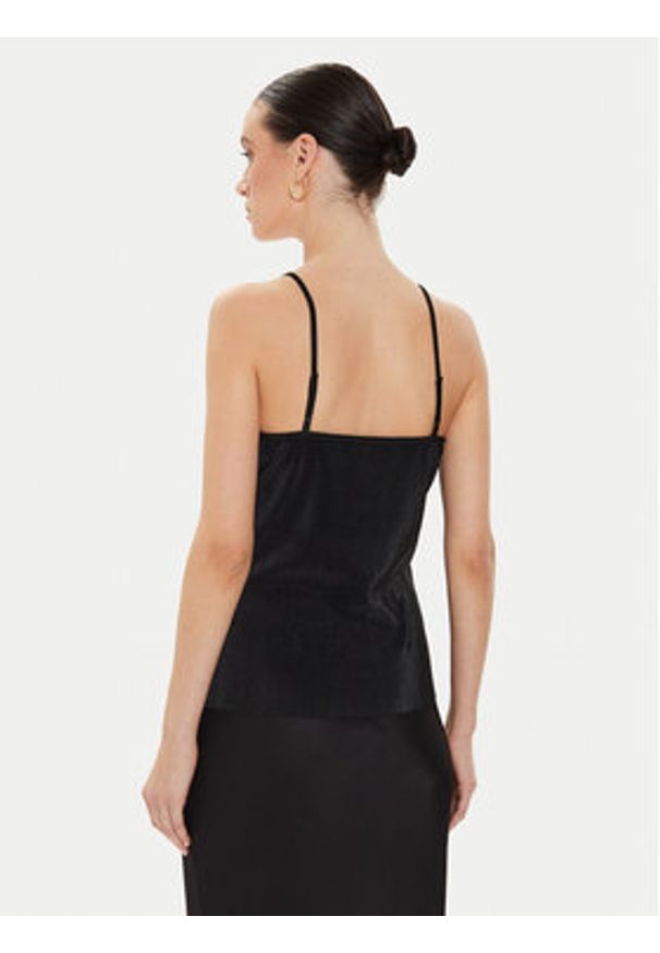 Morgan Top 241-BAMBE Czarny Regular Fit. Kolor: czarny. Materiał: syntetyk