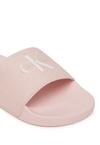 Calvin Klein Jeans Klapki Slide Monogram Wn Logo Ck YW0YW01967 Różowy. Kolor: różowy. Materiał: materiał #5