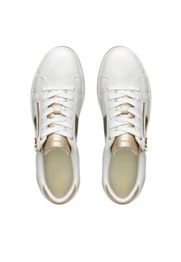 Geox Sneakersy D Blomiee D366HE 05422 C1352 Biały. Kolor: biały. Materiał: skóra