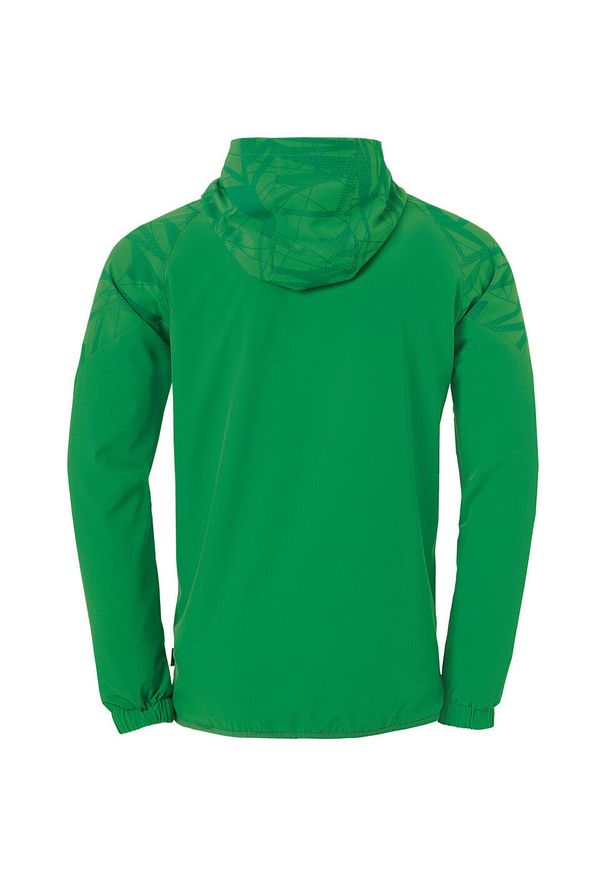 UHLSPORT - Tkana bluza z kapturem dla dzieci Uhlsport Goal 25 Evo. Typ kołnierza: kaptur. Kolor: czarny, zielony, wielokolorowy