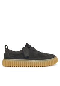 Clarks Sneakersy Torhill Lace 26184417 Szary. Kolor: szary. Materiał: nubuk, skóra