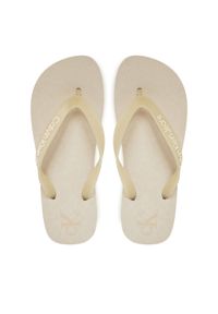 Calvin Klein Jeans Japonki Beach Sandal Flatform Tpu YW0YW01830 Écru