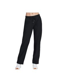 skechers - Spodnie damskie Skechers. Kolor: czarny. Materiał: poliester, materiał. Sport: fitness #1