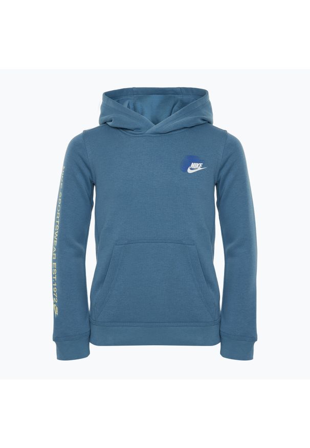Bluza dziecięca Nike Sportswear Standard Issue. Kolor: niebieski