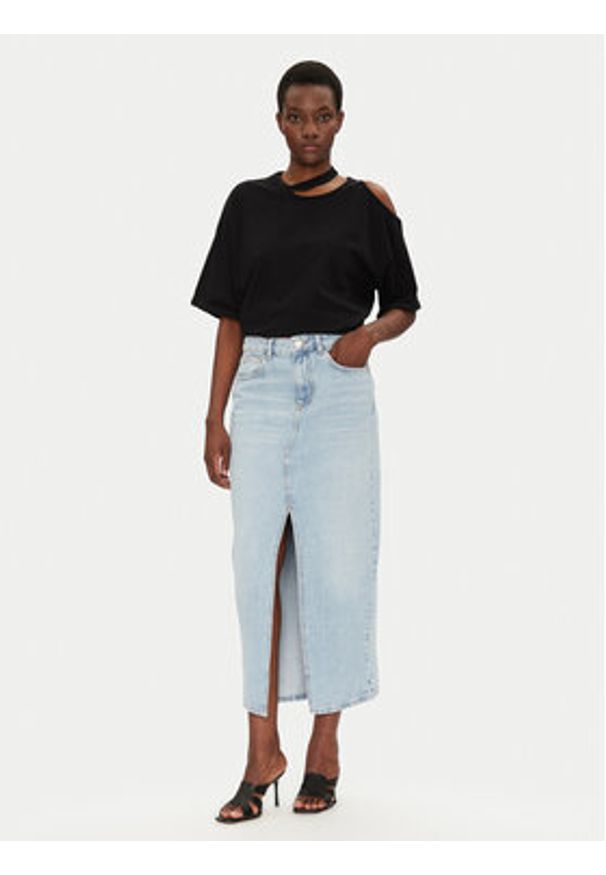 Liu Jo Spódnica jeansowa UA5188 D4854 78840 Niebieski Regular Fit. Kolor: niebieski. Materiał: bawełna