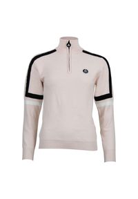 PEAK MOUNTAIN - Bardzowy golf 1/2 zamek damski Peak Mountain Asta. Typ kołnierza: golf. Kolor: różowy. Sport: golf #1