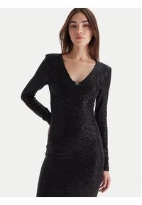 Hugo - HUGO Sukienka wieczorowa Nammery 50546245 Czarny Slim Fit. Kolor: czarny. Materiał: syntetyk. Styl: wizytowy #4