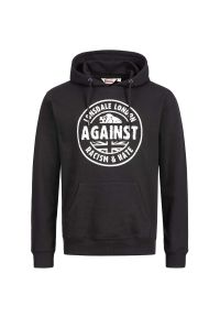 Bluza z kapturem Lonsdale Linford. Typ kołnierza: kaptur. Kolor: czarny. Wzór: nadruk #1