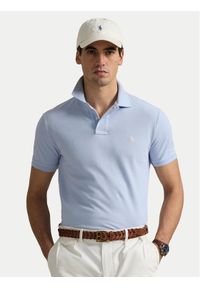 Polo Ralph Lauren Polo 710536856454 Błękitny Slim Fit. Typ kołnierza: polo. Kolor: niebieski. Materiał: bawełna