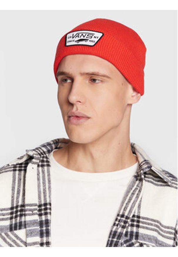 Vans Czapka Milford Bean VN0A36OJ6UA1 Czerwony. Kolor: czerwony. Materiał: akryl, materiał