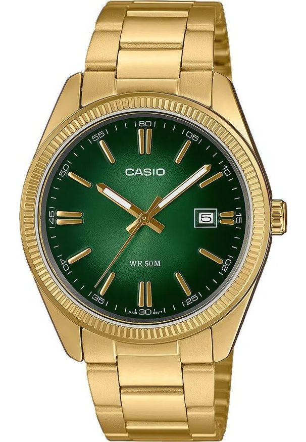 Zegarek męski Casio MTP-1302PGC-3AVEF złoty. Kolor: złoty