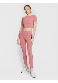 Guess T-Shirt Aline V3RP16 KABR0 Różowy Slim Fit. Kolor: różowy. Materiał: syntetyk #3