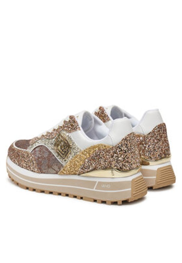 Liu Jo Sneakersy Maxi Wonder BA5015 TX007 Złoty. Kolor: złoty. Materiał: syntetyk