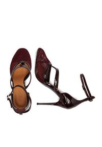 Badura Szpilki EO-AMIRA-LT519-1 Bordowy. Kolor: czerwony. Materiał: skóra, lakier. Obcas: na szpilce #7