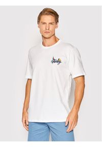 Hurley T-Shirt Wash Parrot Bay MTS0029710 Biały Regular Fit. Kolor: biały. Materiał: bawełna