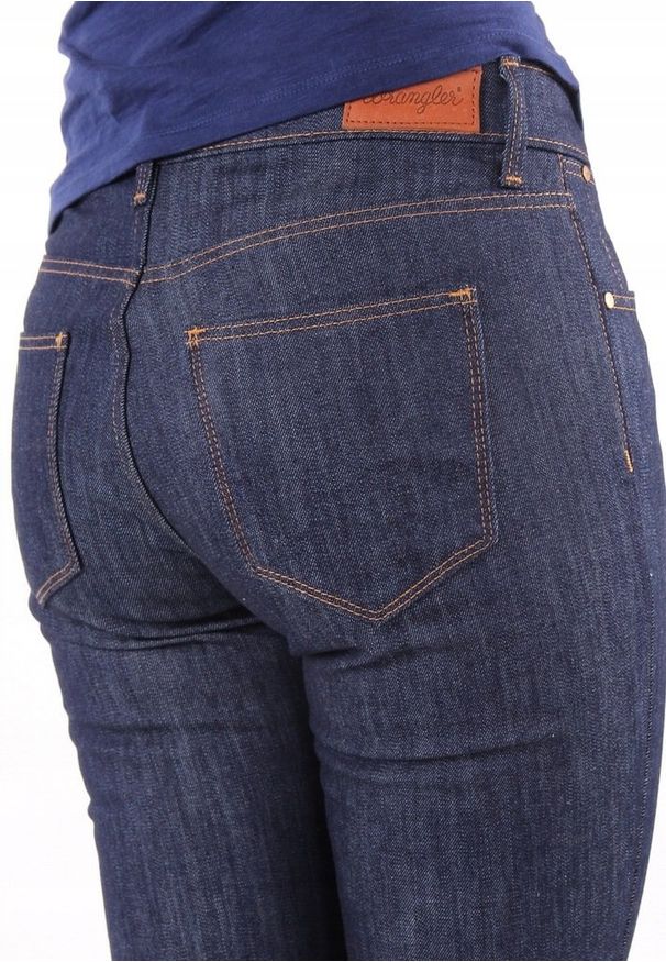 Wrangler - WRANGLER SLIM DAMSKIE SPODNIE JEANSOWE JEANSY RETRO DRY W28LCY041 112128378. Styl: retro