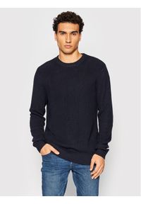 Jack&Jones PREMIUM Sweter Well 12193093 Granatowy Regular Fit. Kolor: niebieski. Materiał: bawełna #1