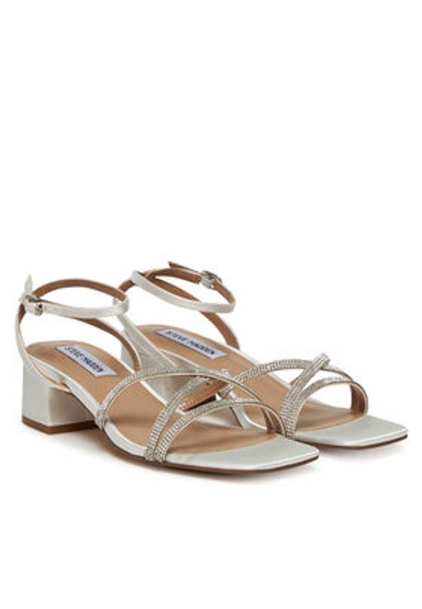 Steve Madden Sandały Gabby SM11003037 Biały. Kolor: biały. Materiał: materiał