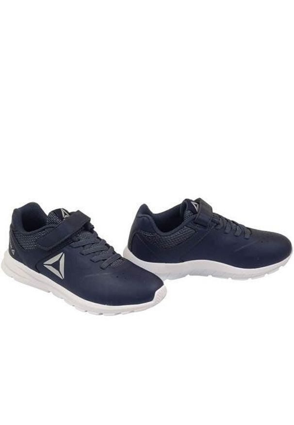 Buty do chodzenia dla dzieci Reebok Rush Runner. Zapięcie: rzepy. Kolor: niebieski. Materiał: guma, syntetyk, materiał. Szerokość cholewki: normalna. Sport: turystyka piesza
