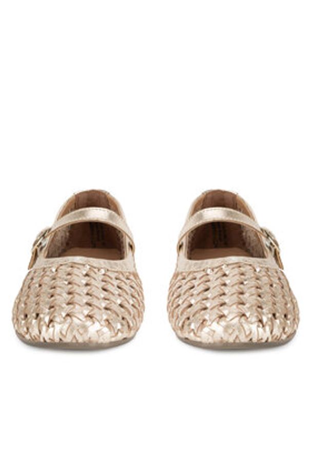 Sergio Bardi Baleriny WI45-F1104-01SB Złoty. Kolor: złoty. Materiał: skóra