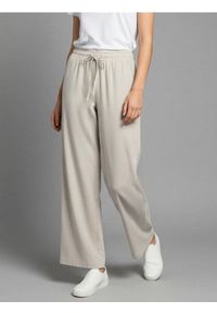 Sinsay - Spodnie z wiskozą - szary. Kolor: szary. Materiał: wiskoza #1