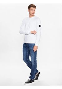 Calvin Klein Jeans Bluza J30J323485 Biały Regular Fit. Kolor: biały. Materiał: bawełna #3
