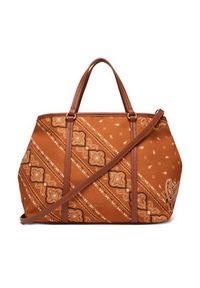 Pinko - PINKO Torebka Shopper Classic PE 25 PLTT 104899 A2AS Brązowy. Kolor: brązowy #4