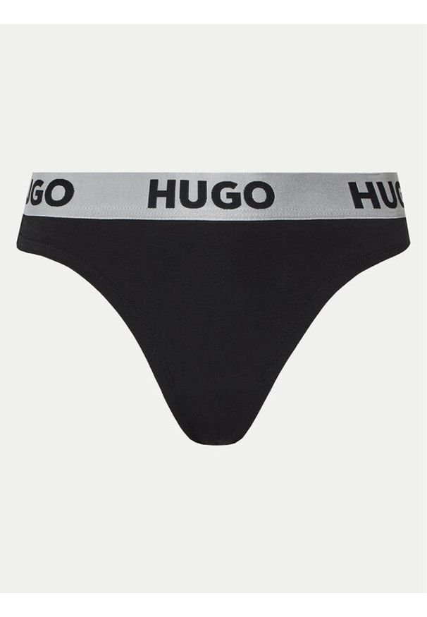 Hugo Stringi Sporty Logo 50480166 Czarny. Kolor: czarny. Materiał: bawełna