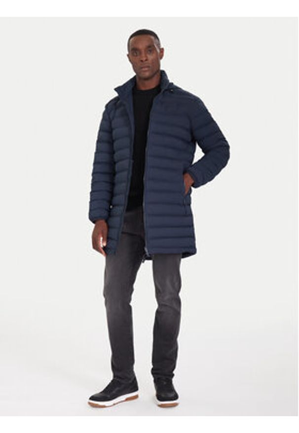 EA7 Emporio Armani Płaszcz zimowy 7M000687 AF15953 UB102 Granatowy Regular Fit. Kolor: niebieski. Materiał: syntetyk. Sezon: zima