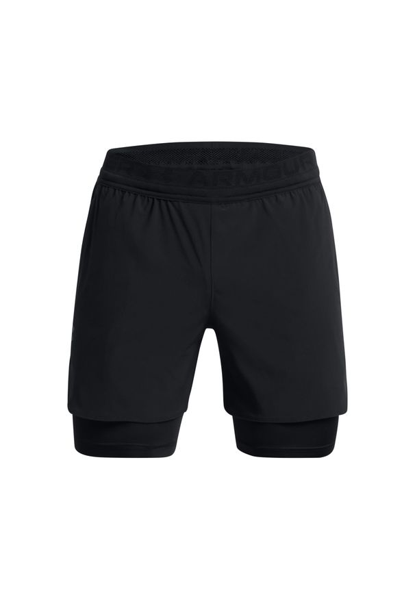 Szorty 2 w 1 Under Armour Peak. Kolor: czarny. Sport: fitness