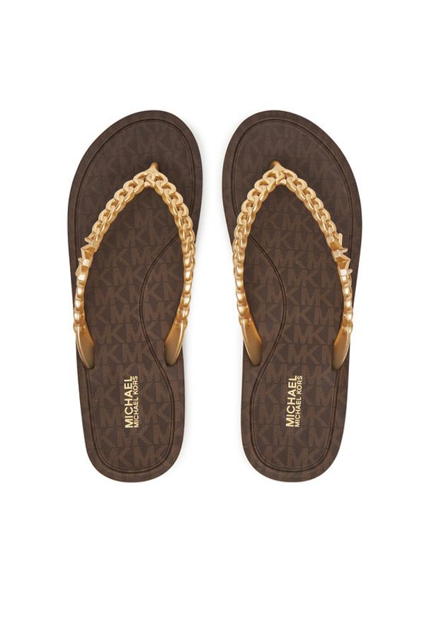 MICHAEL Michael Kors Japonki Zaza 40S5ZAFA1B Brązowy. Kolor: brązowy. Materiał: syntetyk