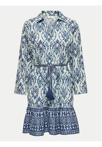 JDY Sukienka koszulowa Anna 15325610 Niebieski Regular Fit. Kolor: niebieski. Materiał: bawełna. Typ sukienki: koszulowe #7
