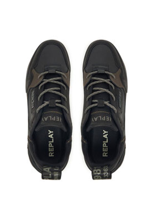 Replay - REPLAY Sneakersy Field M 2.0 GMS8L .000.C0020L Czarny. Kolor: czarny. Materiał: skóra