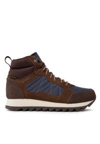 Merrell Trzewiki Alpine Sneaker Mid Plr Wp 2 J004295 Brązowy. Kolor: brązowy. Materiał: skóra, zamsz