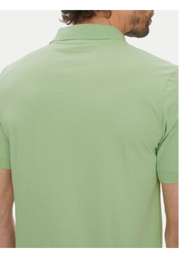 Karl Lagerfeld - KARL LAGERFELD Polo 745710 552224 Zielony Regular Fit. Typ kołnierza: polo. Kolor: zielony. Materiał: bawełna