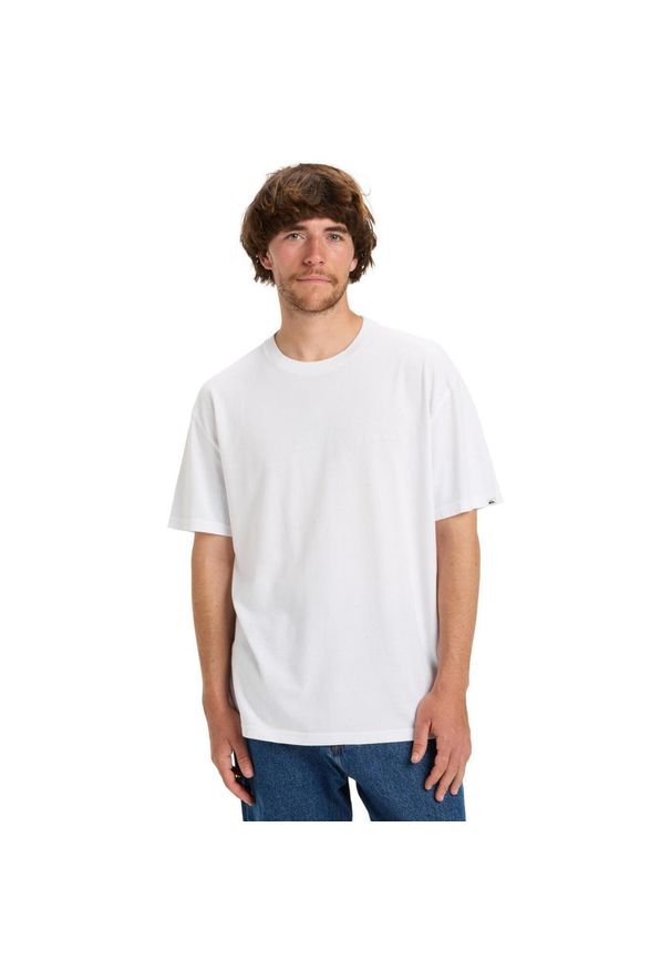 Quiksilver - Koszulka z krótkim rękawem dla Mężczyzn SALT WATER Biały. Kolor: biały. Materiał: materiał, bawełna. Długość rękawa: krótki rękaw. Długość: krótkie