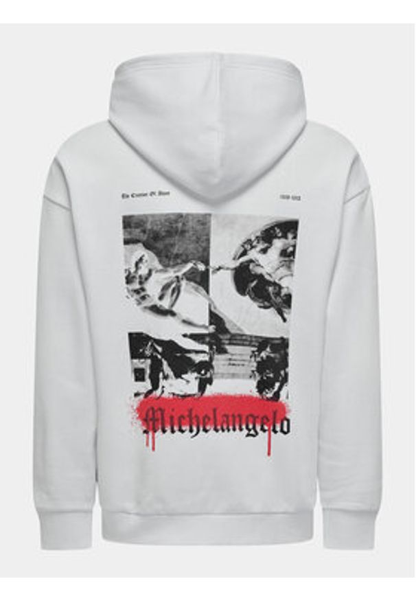 Only & Sons Bluza Apoh 22028208 Biały Relaxed Fit. Kolor: biały. Materiał: bawełna, syntetyk