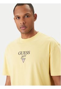 Guess Jeans T-Shirt M6RI45 K8HM0 Żółty Oversize. Kolor: żółty. Materiał: bawełna #3