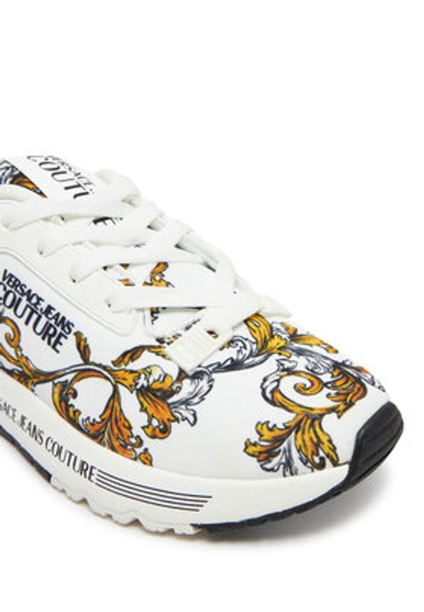 Versace Jeans Couture Sneakersy 78VA3SAA Biały. Kolor: biały. Materiał: skóra