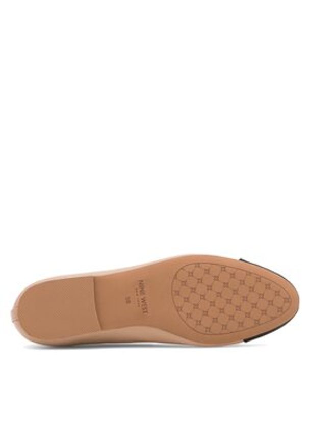 Nine West Baleriny 122AL4108 Beżowy. Kolor: beżowy. Materiał: skóra