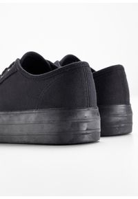 bonprix - Sneakersy na platformie z bawełnianego płótna. Kolor: czarny. Materiał: bawełna. Obcas: na platformie #2