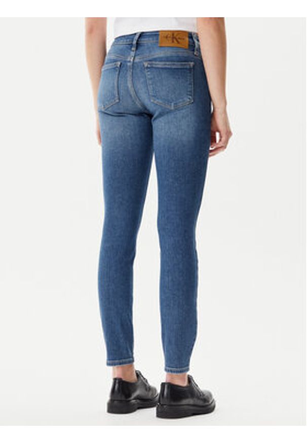Calvin Klein Jeans Jeansy J20J225121 Granatowy Skinny Fit. Kolor: niebieski