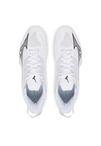 Mizuno Buty halowe Wave Mirage 5 X1GA2350 Biały. Kolor: biały. Materiał: skóra. Model: Mizuno Wave #6
